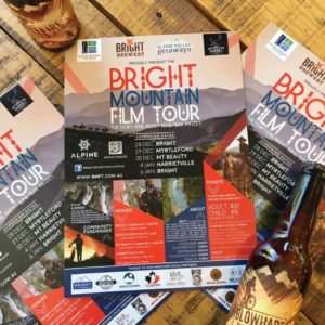 Bright Mountain Film Tour posters at Bright Brewery