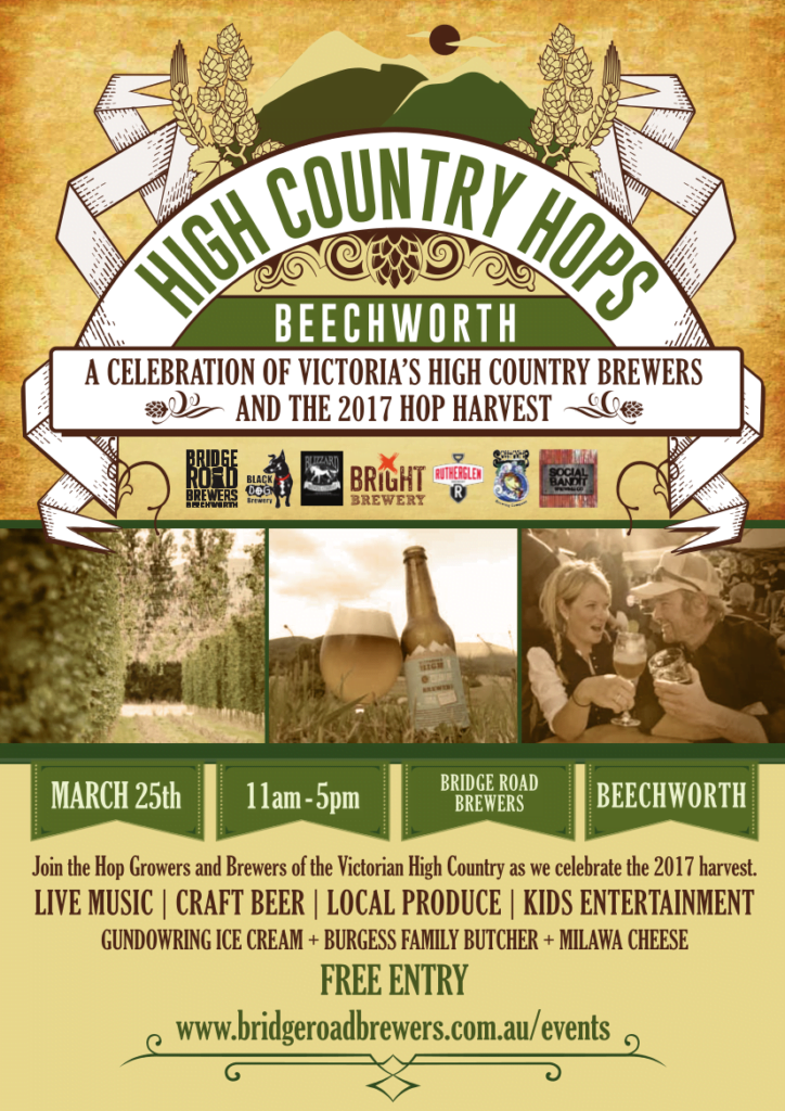 High Country Hops Festival poster 2017