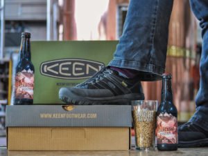 Keen shoes and Bright Brewery Staircase Porter